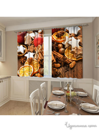 Фотошторы "Пряный аромат", 145*160 см, 2 шт Сирень, цвет мультиколор