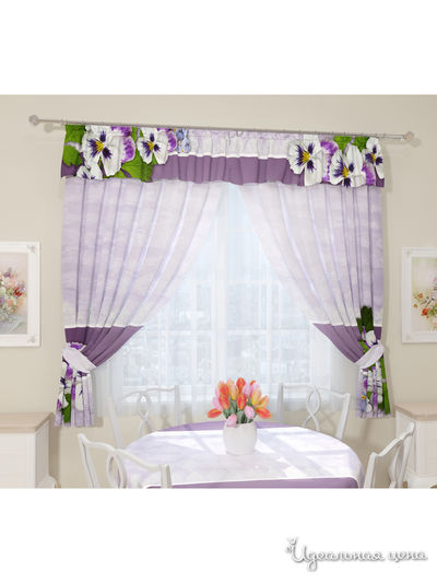 Фотошторы "Ностальжи", 145*180 см Сирень, цвет сиреневый