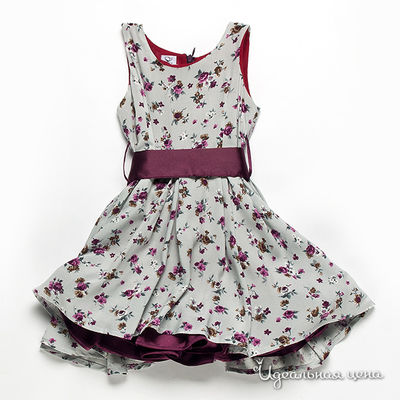 Платье GT Basic, цвет цвет серый / бордовый