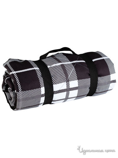 Плед для пикника "Серая клетка", 140*170 см Сирень