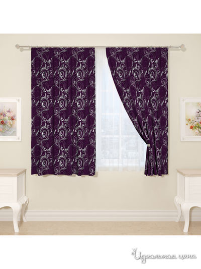 Фотошторы "Карнавал", 145*160 см, 2 шт Сирень, цвет мультиколор