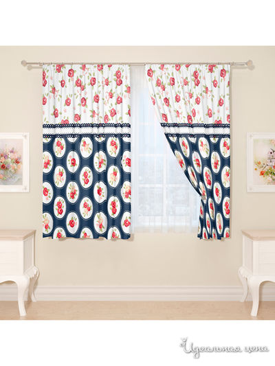 Фотошторы "Нима", 145*160 см, 2 шт Сирень, цвет мультиколор