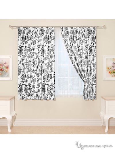 Фотошторы "Бендико", 145*160 см, 2 шт Сирень, цвет мультиколор