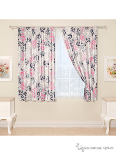 Фотошторы "Амадея", 145*160 см, 2 шт Сирень, цвет мультиколор