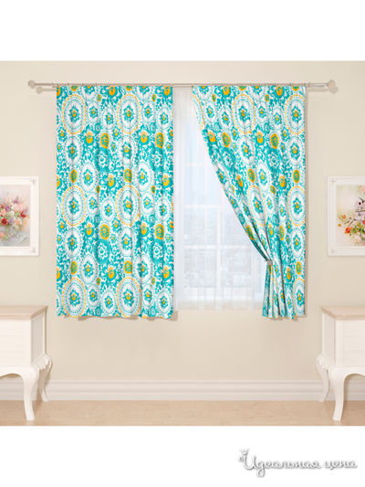 Фотошторы "Гуддия", 145*160 см, 2 шт Сирень, цвет мультиколор