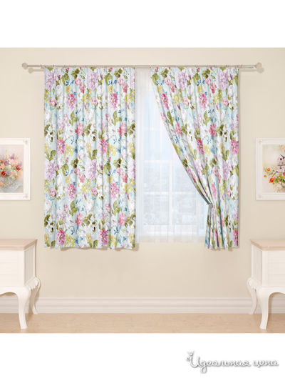 Фотошторы "Пастель", 145*160 см, 2 шт Сирень, цвет мультиколор