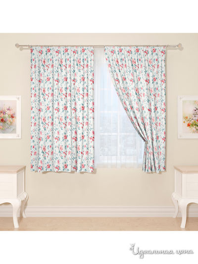 Фотошторы "Синора", 145*160 см, 2 шт Сирень, цвет красный