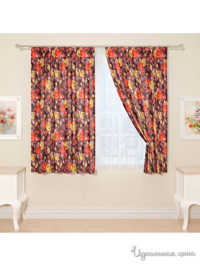 Фотошторы "Жанет", 145*160 см, 2 шт Сирень, цвет мультиколор