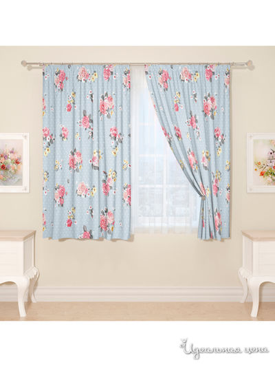 Фотошторы "Провада", 145*160 см, 2 шт Сирень, цвет мультиколор