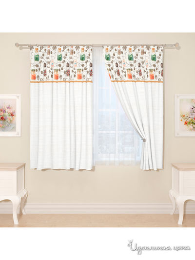 Фотошторы "Пряности", 145*160 см, 2 шт Сирень, цвет мультиколор