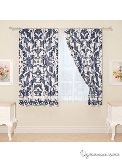 Фотошторы "Рококо", 145*160 см, 2 шт Сирень, цвет мультиколор