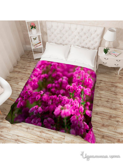 Покрывало стеганое "Фиолетовое настроение", Евро Сирень, цвет мультиколор