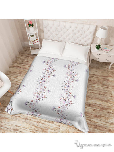 Покрывало стеганое "Саделия прекрасная", Евро Сирень, цвет мультиколор