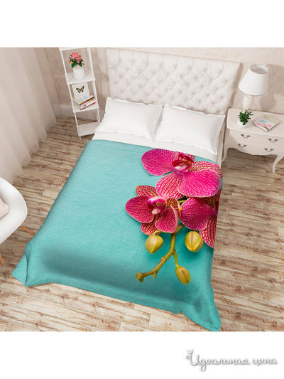 Покрывало стеганое "Яркий контраст", Евро Сирень, цвет мультиколор