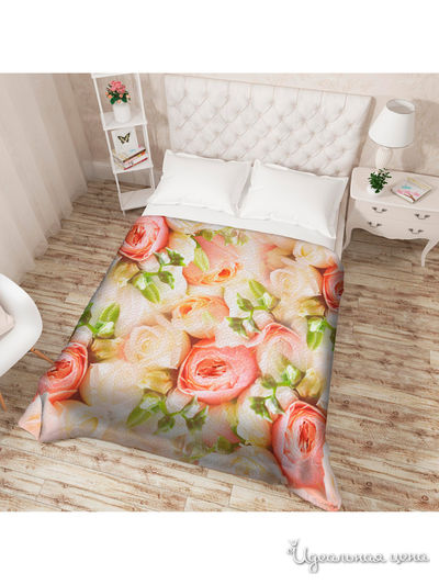 Покрывало стеганое "Дыхание нежности", Евро Сирень, цвет мультиколор