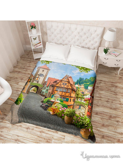 Покрывало стеганое "Старый Ротенбург", Евро Сирень, цвет мультиколор