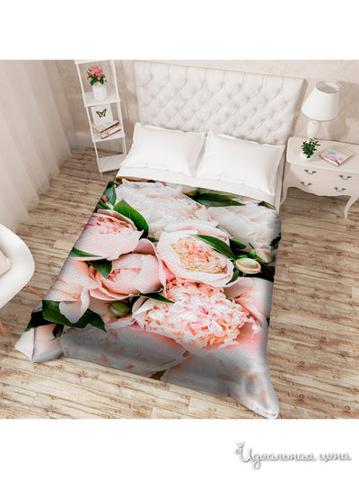 Покрывало стеганое "Оттенки нежности", Евро Сирень, цвет мультиколор