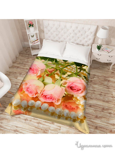 Покрывало стеганое "Искушение", Евро Сирень, цвет мультиколор