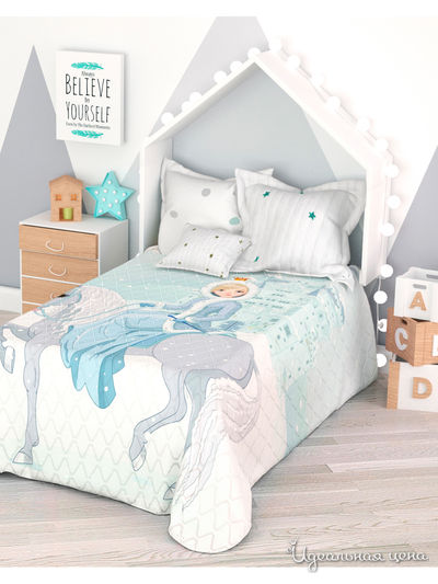 Покрывало стеганое "Эльза", 1,5-спальное Сирень, цвет мультиколор