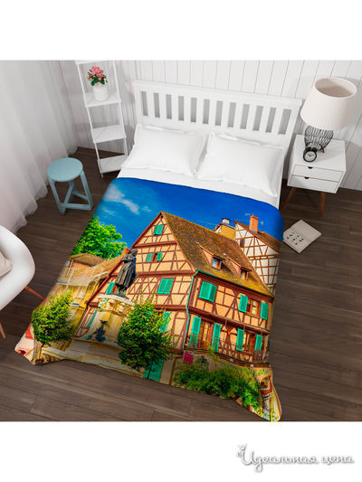 Покрывало стеганое "Франция", Евро Сирень, цвет мультиколор