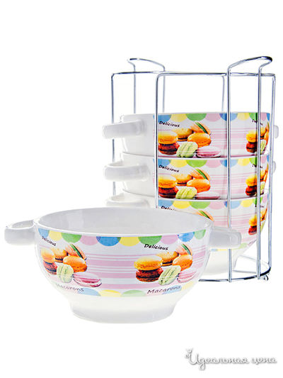 Набор супниц на подставке, 4 предмета Loraine