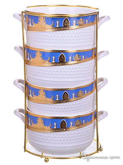 Набор супниц  на подставке, 4 предмета Loraine