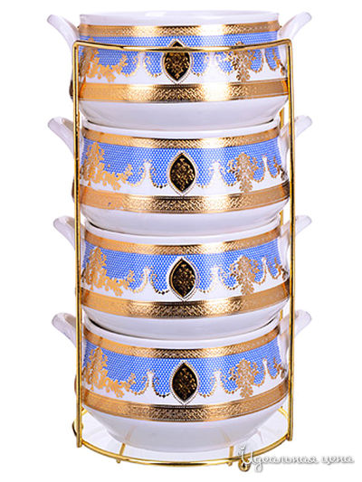 Набор супниц на подставке, 4 предмета Loraine