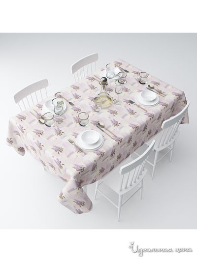 Скатерть "Ностальгия", 145*120 см Сирень, цвет мультиколор