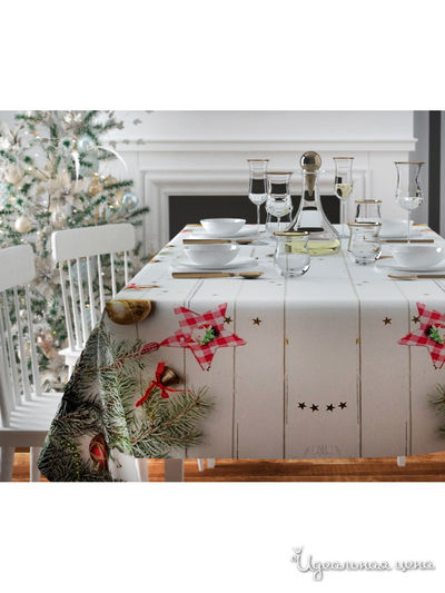 Скатерть "Ветви", 145*120 см Сирень, цвет мультиколор