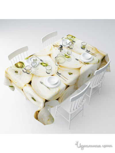 Скатерть "Лютик азиатский", 145*220 см Сирень, цвет мультиколор