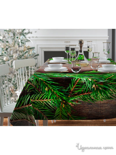 Скатерть "Еловый аромат", 145*120 см Сирень, цвет мультиколор