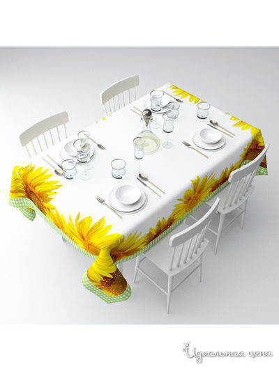 Скатерть "Солнечное настроение", 145*120 см Сирень, цвет мультиколор