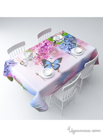 Скатерть "Сирень", 145*120 см Сирень, цвет мультиколор