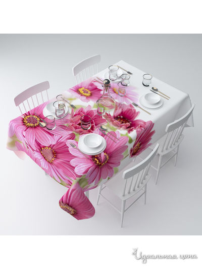 Скатерть "Цветочная романтика", 145*120 см Сирень, цвет мультиколор