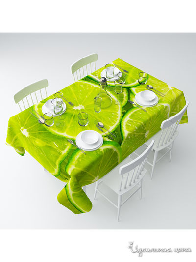 Скатерть "Лайм", 145*120 см Сирень, цвет мультиколор