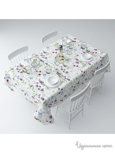 Скатерть "Элли", 145*120 см Сирень, цвет мультиколор