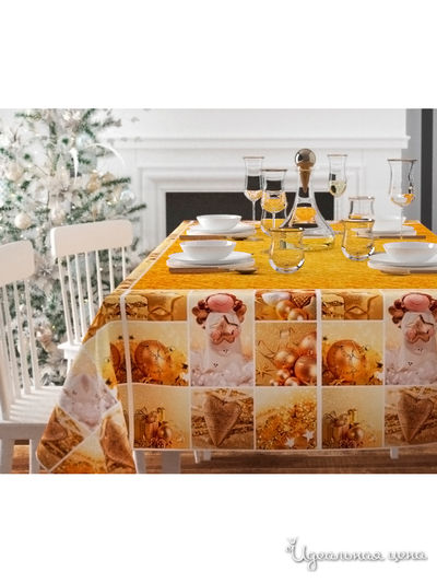 Скатерть "Ангелочек", 145*220 см Сирень, цвет мультиколор