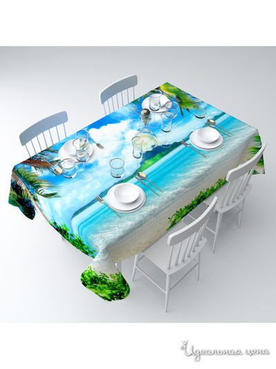 Скатерть "Райский уголок", 145*120 см Сирень, цвет мультиколор