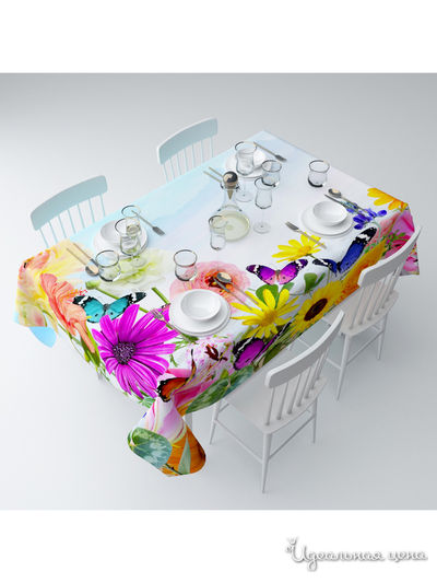 Скатерть "Весеннее настроение", 145*120 см Сирень, цвет мультиколор