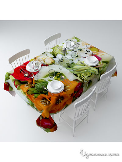 Скатерть "Свадебный букет", 145*220 см Сирень, цвет мультиколор