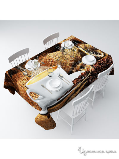 Скатерть "Капучино", 145*220 см Сирень, цвет мультиколор