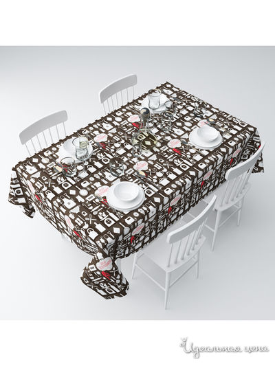 Скатерть "Моя кухня", 145*120 см Сирень, цвет мультиколор