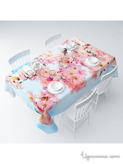 Скатерть "Весна в цвету", 145*120 см Сирень, цвет мультиколор
