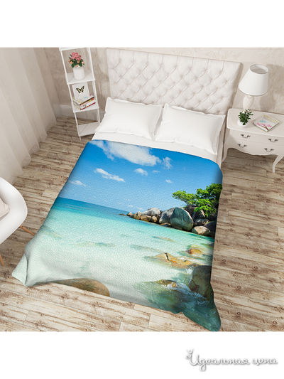 Покрывало "Остров для двоих", Евро Сирень, цвет мультиколор