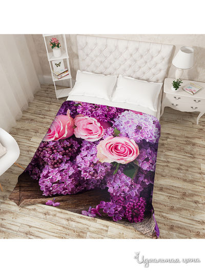 Покрывало "Букет сирени", Евро Сирень, цвет мультиколор