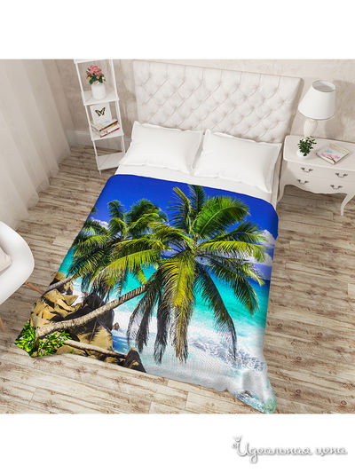 Покрывало "Мальдивы", Евро Сирень, цвет мультиколор