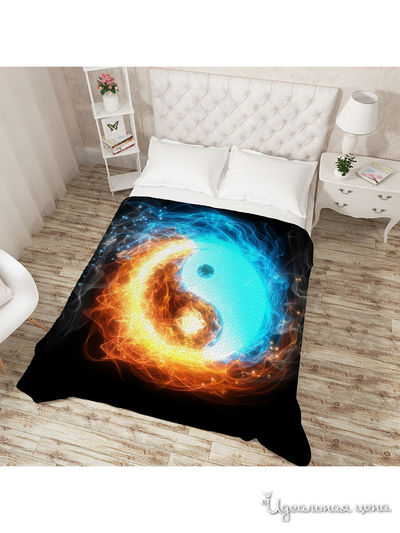 Покрывало "Инь-Янь", Евро Сирень, цвет мультиколор