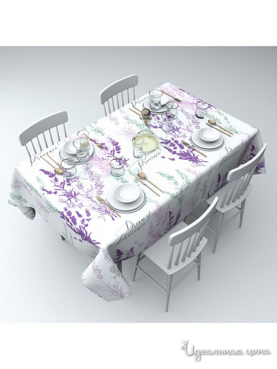Скатерть "Мечты прованса", 145*120 см Сирень, цвет мультиколор