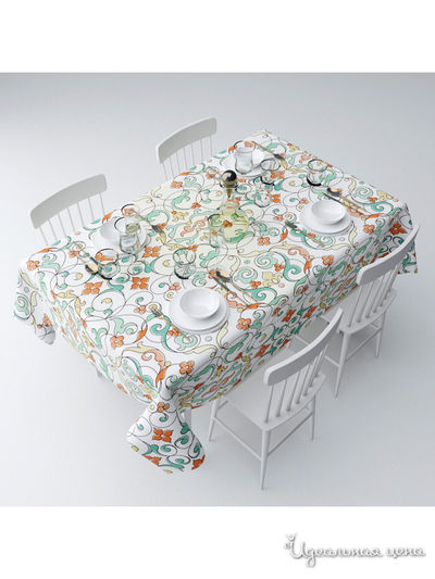 Скатерть "Мотивы", 145*120 см Сирень, цвет мультиколор