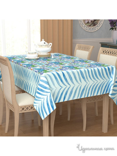 Скатерть, 145*220 см Сирень, цвет зеленый